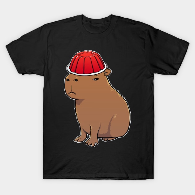 Capybara with Jello on its head T-Shirt by capydays